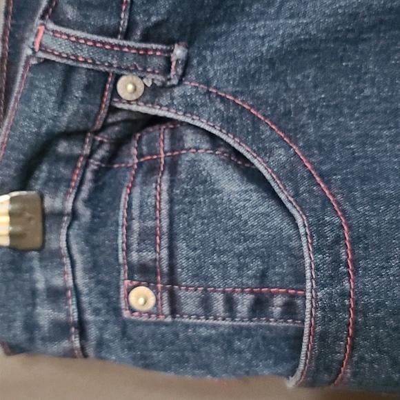 CJ Jeans Womens Denim Skirt Ankle Length Maxi Modest Darker Wash Size 12 EUC - Picture 2 of 12